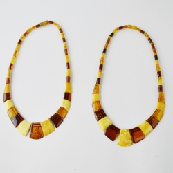 Amber kolje mix color polished